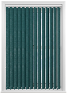 Flori Faux Suede (Blackout), Deep Teal - Vertical Blind